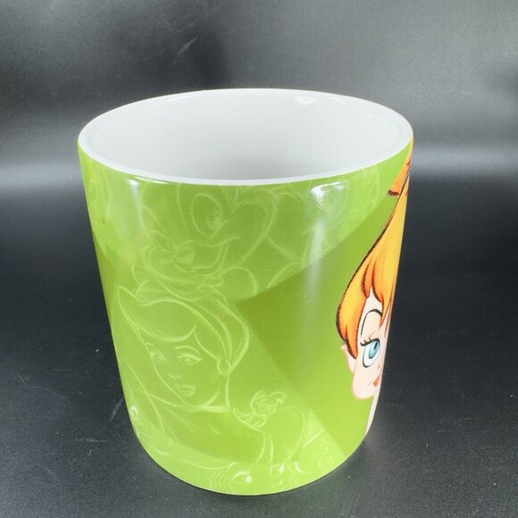 Disney Store Tinkerbell Large Coffee Mug Cup Ceramic Made In Thailand VTG - Picture 6 of 11